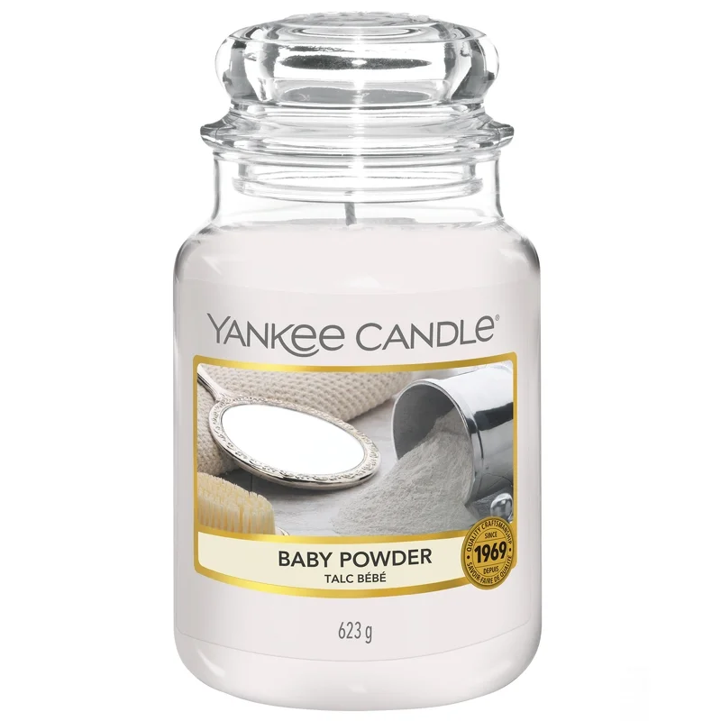 Yankee Candle Original Jar Candles Large Baby Powder 623g Image 1