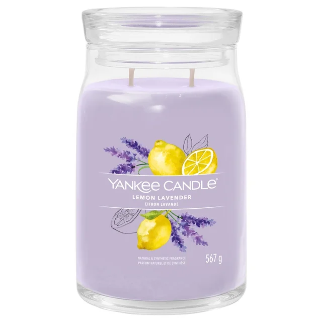 Yankee Candle Signature Jar Candle Large Jar Lemon Lavender 567g