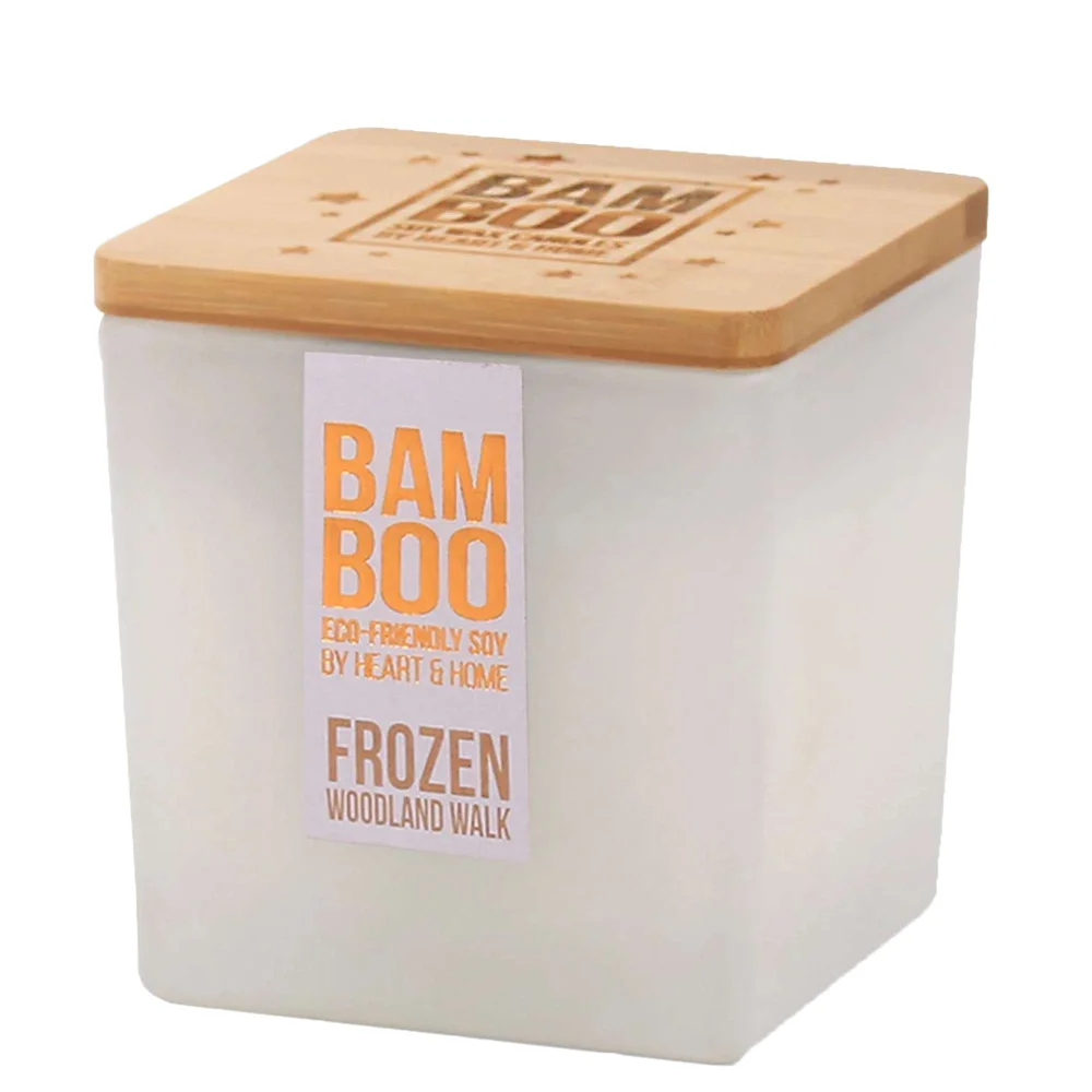 BAMBOO Large Jar Candle Frozen Woodland Walk 210g Image 1