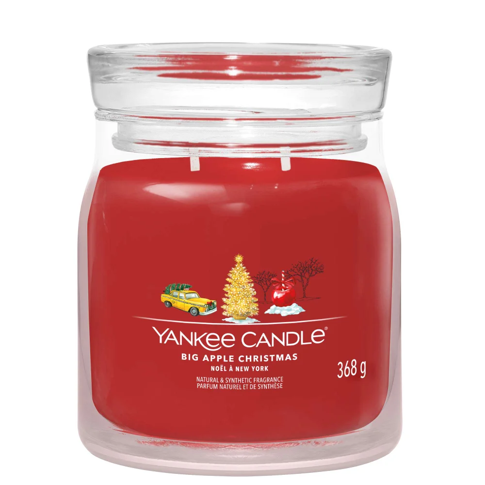 Yankee Candle Signature Jar Candle Medium Big Apple Christmas 368g Image 1