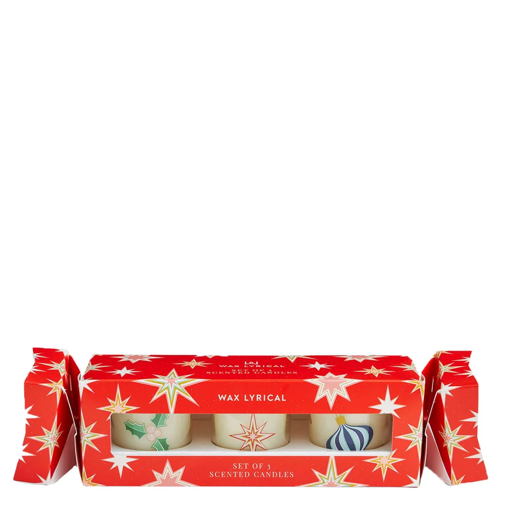 Wax Lyrical Gifts & Sets Merry & Bright Votive Gift Set Cracker Image 1