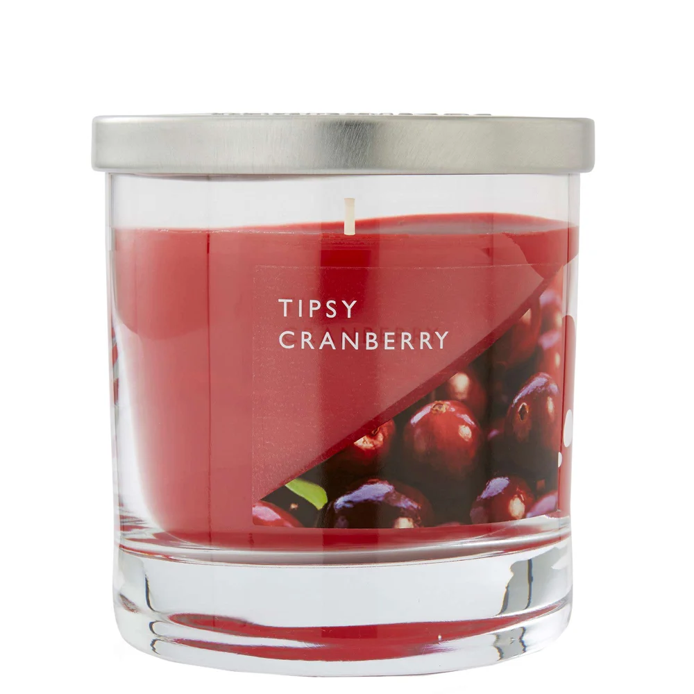 Wax Lyrical Candles Tipsy Cranberry Medium Candle Jar Image 1