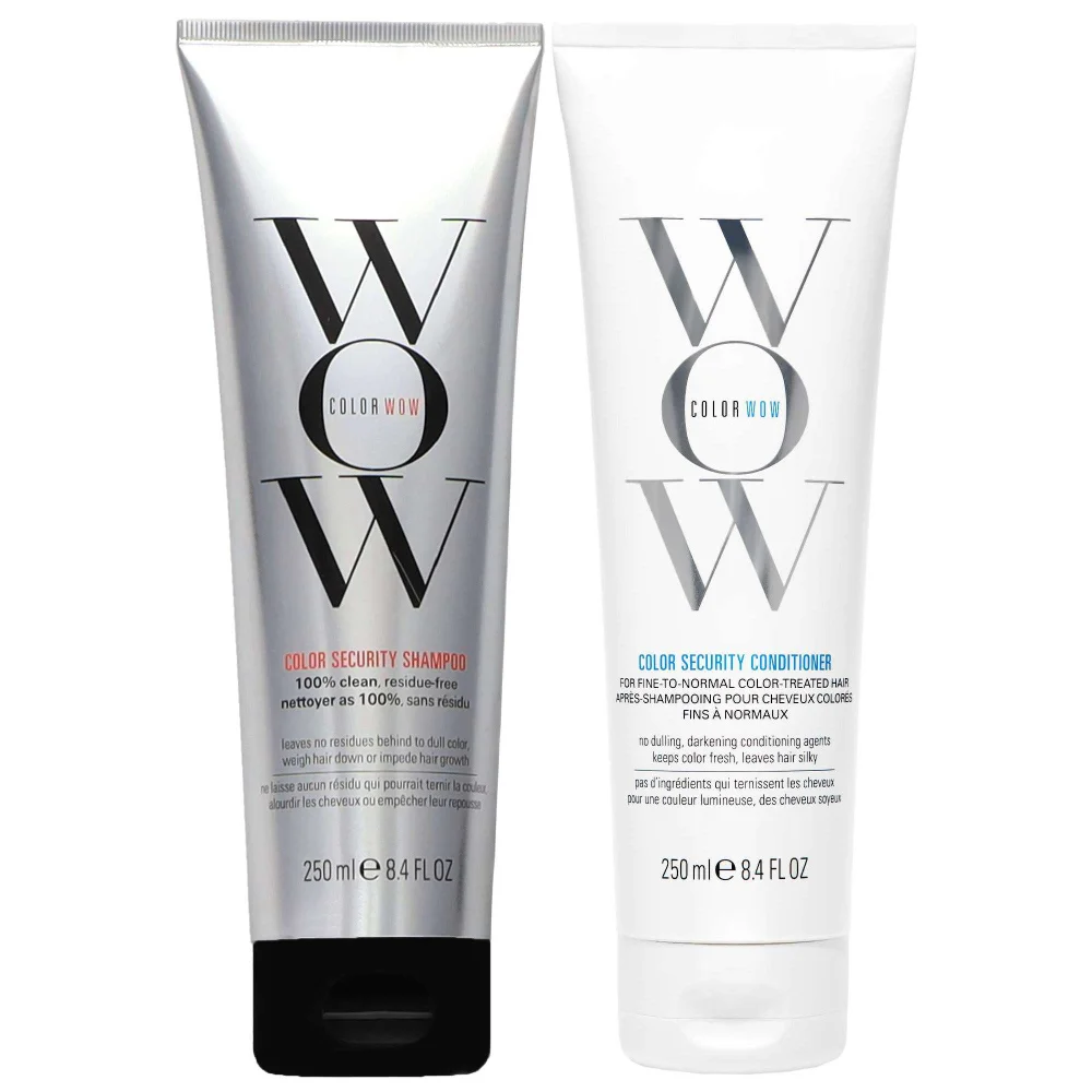 Color Wow Duo: Color Security Shampoo 250ml and Color Security Conditioner for Fine to Normal Hair 250ml Image 1