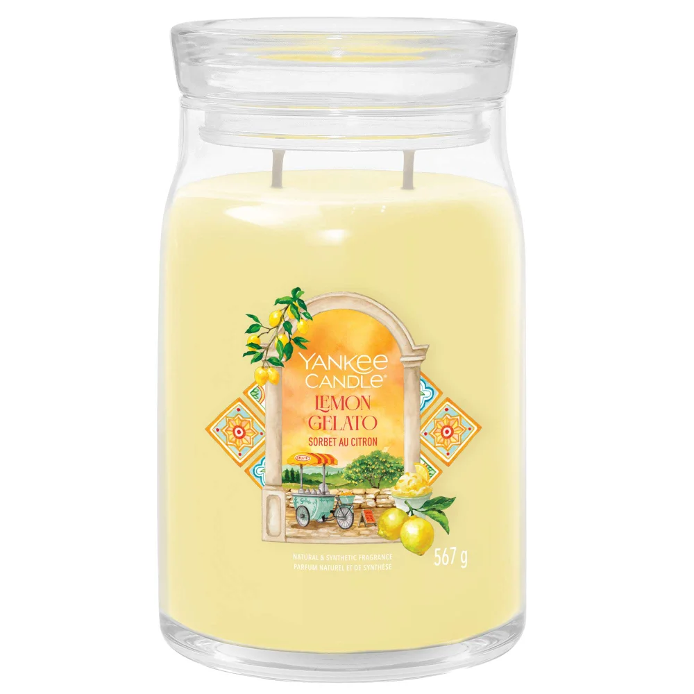 Yankee Candle Hello Italy! Signature Large Jar Lemon Gelato Image 1