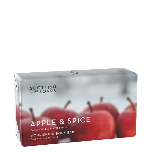Scottish Fine Soaps Apple & Spice Soap Bar Wrapped 220g