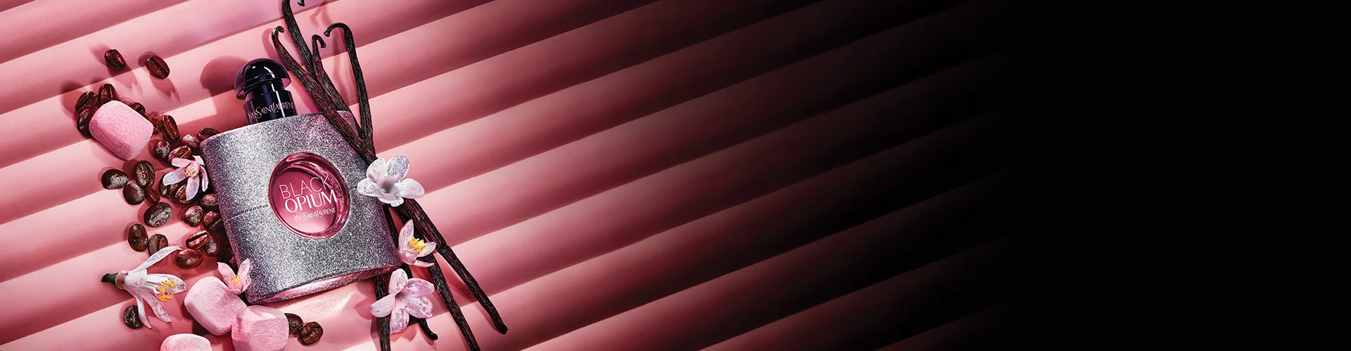 YSL Black Opium Glitter: A dazzling NEW twist on the original Black Opium, blending marshmallow musk with its signature coffee floral accord for a thrilling indulgence