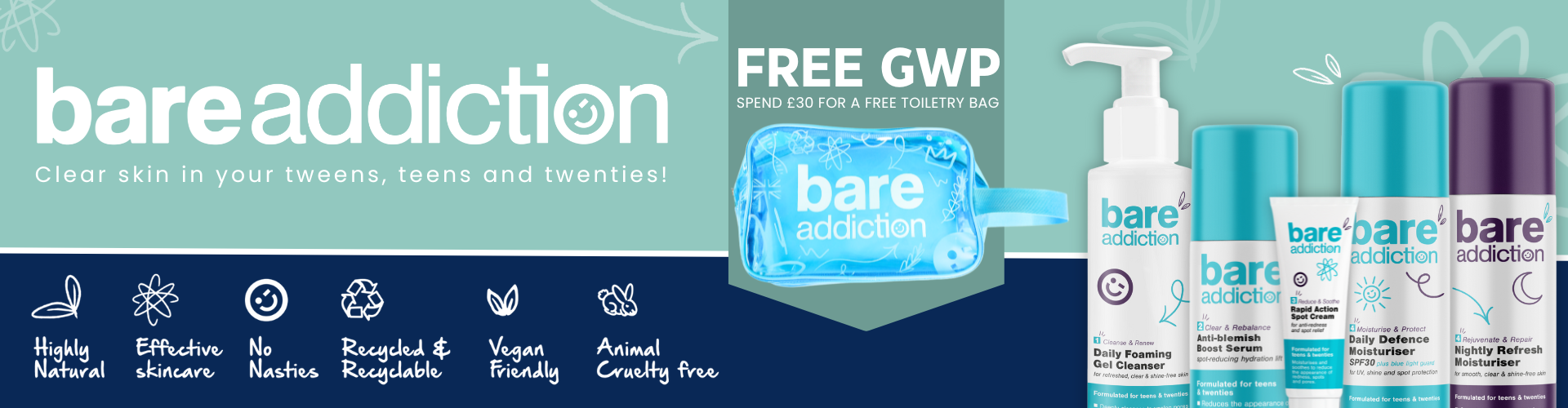 Bare Addiction products and free gift